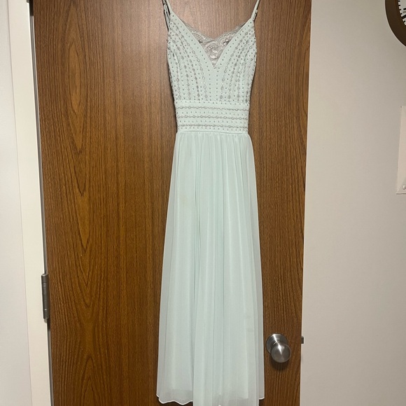 Dare to Love Mint Embroidered Midi Dress - Picture 2 of 12